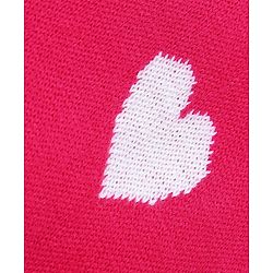 Babyhug Knit Full Sleeves Pullover Heart Design - Red