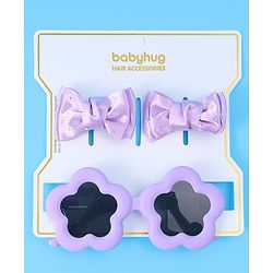 Babyhug Hairband & Sunglasses Combo Set Free Size - Purple