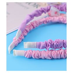 Babyhug Free Size Hair Bands With Bow Applique Pack of 2 - Yellow & Blue