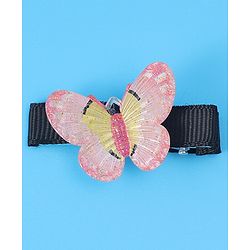 Babyhug Hair Pins with Butterfly Applique Pack of 4 - Multicolor