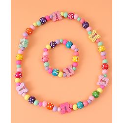 Babyhug Free Size Beads Jewellery Set - Pink