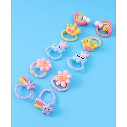 Babyhug Rubber Bands Free Size Pack of 10  - Multicolor