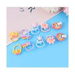 Babyhug Rubber Bands Free Size Pack of 10  - Multicolor