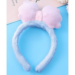 Babyhug Hair Band Bow Applique with Fur Free Size - Purple