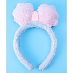 Babyhug Hair Band Bow Applique with Fur Free Size - Purple