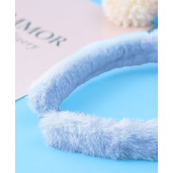 Babyhug Hair Band Bow Applique with Fur Free Size - Purple