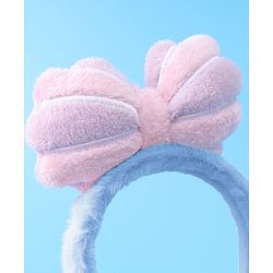 Babyhug Hair Band Bow Applique with Fur Free Size - Purple