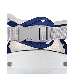 Babyhug Disney Mickey Mouse 9-in-1 Ergonomic Baby Carrier with Hip Seat: Breathable fabric, Detachable hood, Padded straps, Pocket storage, and 9 carrying positions for babies up to 15 kg- Dark Blue