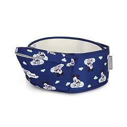 Babyhug Disney Mickey Mouse 9-in-1 Ergonomic Baby Carrier with Hip Seat: Breathable fabric, Detachable hood, Padded straps, Pocket storage, and 9 carrying positions for babies up to 15 kg- Dark Blue