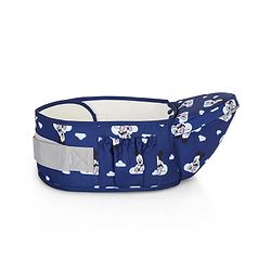 Babyhug Disney Mickey Mouse 9-in-1 Ergonomic Baby Carrier with Hip Seat: Breathable fabric, Detachable hood, Padded straps, Pocket storage, and 9 carrying positions for babies up to 15 kg- Dark Blue