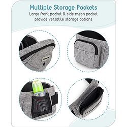 Babyhug Snug Rider Multi-function Hip Seat: Soft padded seat, Adjustable fit, Comfortable lumbar support, Secure fastening, and Two-way carrying for babies up to 15 kg  Grey