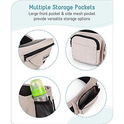 Babyhug Snug Rider Multi-function Hip Seat: Soft padded seat, Adjustable fit, Comfortable lumbar support, Secure fastening, and Two-way carrying for babies up to 15 kg  Grey