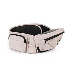 Babyhug Snug Rider Multi-function Hip Seat: Soft padded seat, Adjustable fit, Comfortable lumbar support, Secure fastening, and Two-way carrying for babies up to 15 kg  Grey