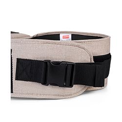 Babyhug Snug Rider Multi-function Hip Seat: Soft padded seat, Adjustable fit, Comfortable lumbar support, Secure fastening, and Two-way carrying for babies up to 15 kg  Grey