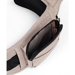 Babyhug Snug Rider Multi-function Hip Seat: Soft padded seat, Adjustable fit, Comfortable lumbar support, Secure fastening, and Two-way carrying for babies up to 15 kg  Grey