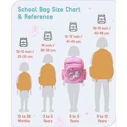 Babyhug Backpack With Unicorn Print Pink - Height 14.5 Inches