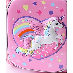 Babyhug Backpack With Unicorn Print Pink - Height 14.5 Inches