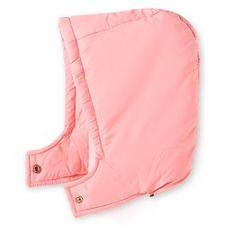 Babyhug Woven Full Sleeves Hooded Padded Jacket With Star Applique & Removable Hood - Pink