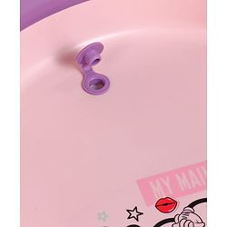 Babyhug Disney Foldable Baby Bathtub with Heat Sensitive Drain Plug & Mickey & Friends Graphics - White