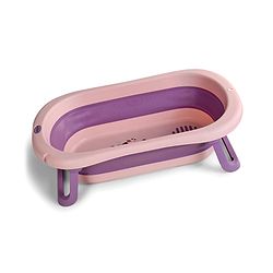 Babyhug Disney Foldable Baby Bathtub with Cushion & Mickey & Friends Graphics -White
