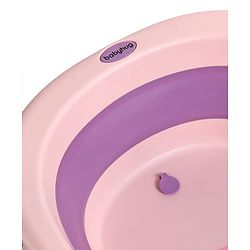 Babyhug Disney Foldable Baby Bathtub with Cushion & Mickey & Friends Graphics -White