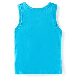 Babyhug 100% Cotton Knit Sleeveless Antibacterial Sando Striped Star & Shark Print Pack of 5 - Navy Orange & White