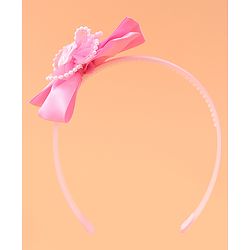 Babyhug Hair Accessories Combo Sets with Bow Applique - Pink