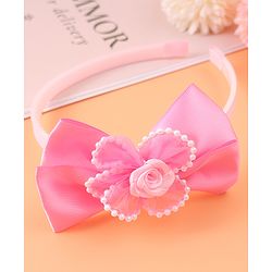 Babyhug Hair Accessories Combo Sets with Bow Applique - Pink