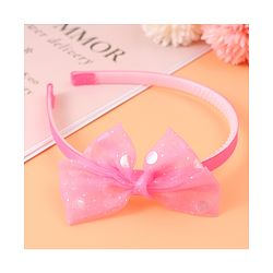 Babyhug Headband & Clip Combo Set Free Size with Floral Applique - Fuchsia