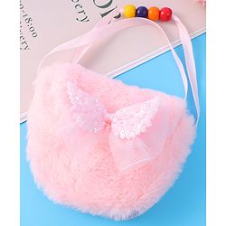 Babyhug Free Size Sling Bag With Bow Applique - Pink
