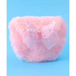 Babyhug Free Size Sling Bag With Bow Applique - Pink