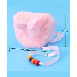 Babyhug Free Size Sling Bag With Bow Applique - Pink
