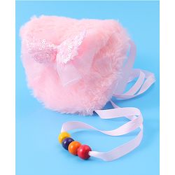 Babyhug Free Size Sling Bag With Bow Applique - Pink