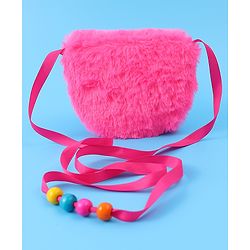 Babyhug Free Size Sling Bag With Bow Applique - Fuchsia