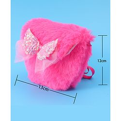 Babyhug Free Size Sling Bag With Bow Applique - Fuchsia