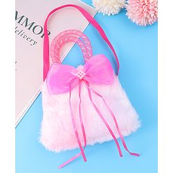 Babyhug Free Size Sling Bag With Bow Applique - Pink