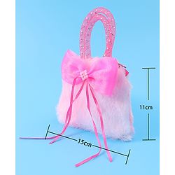 Babyhug Free Size Sling Bag With Bow Applique - Pink