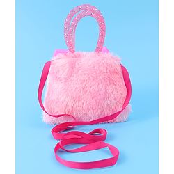 Babyhug Free Size Sling Bag With Bow Applique - Pink