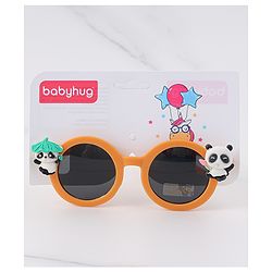 Babyhug Free Size Sunglasses with Bear Applique - Orange