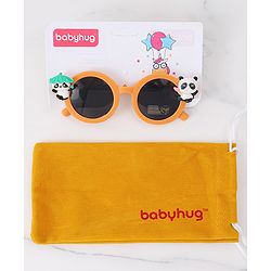 Babyhug Free Size Sunglasses with Bear Applique - Orange
