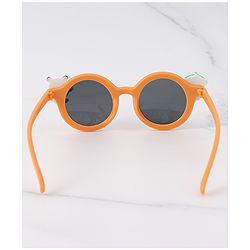 Babyhug Free Size Sunglasses with Bear Applique - Orange