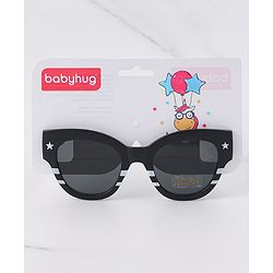 Babyhug Free Size Sunglasses Space Themed Print - Black