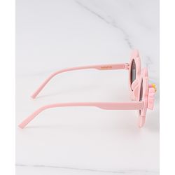 Babyhug Free Size Sunglasses With Floral Applique - Pink