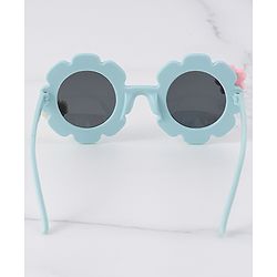 Babyhug Floral Shaped Sunglasses Free Size - Blue