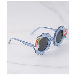 Babyhug Free Size Unicorn Applique Sunglasses - Blue
