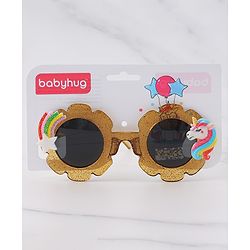 Babyhug Free Size Unicorn Applique Sunglasses - Blue