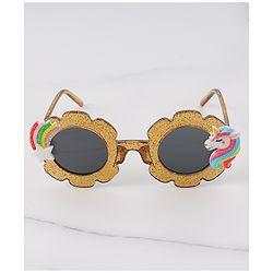 Babyhug Free Size Unicorn Applique Sunglasses - Blue