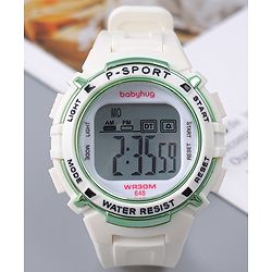 Babyhug Free Size Digital Watch - OffWhite