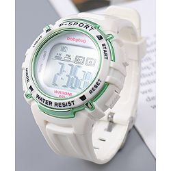Babyhug Free Size Digital Watch - OffWhite