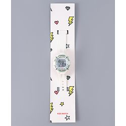 Babyhug Free Size Digital Watch - OffWhite